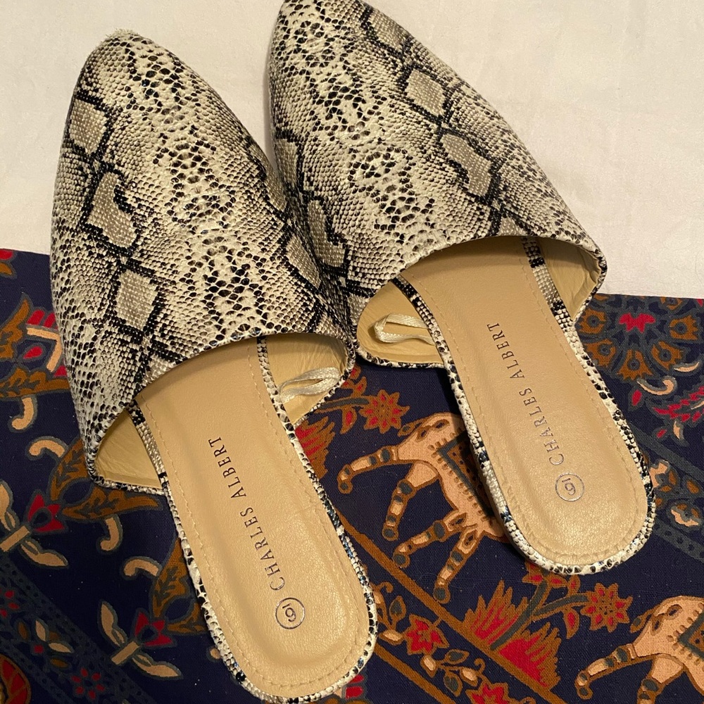 Charles Albert Snakeskin Loafers